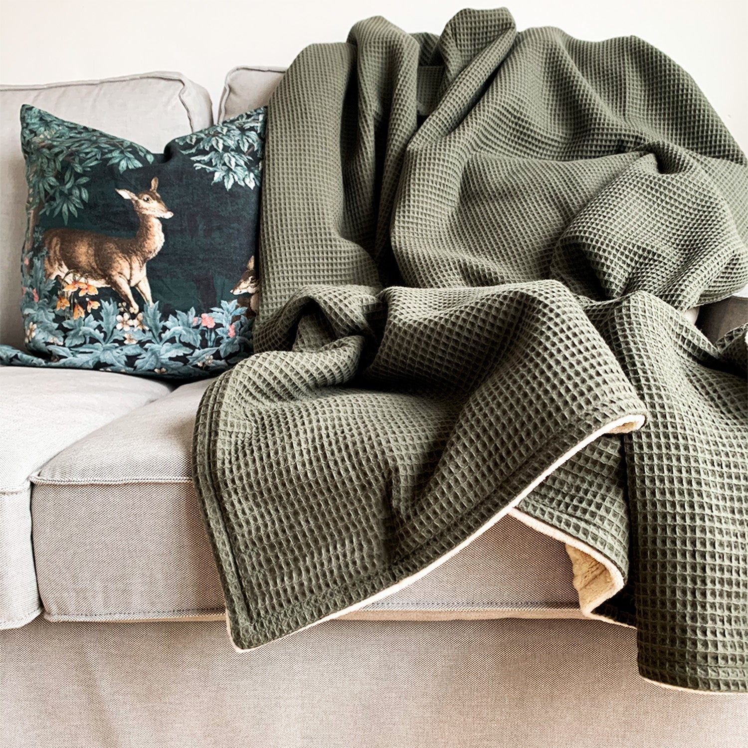 Coperta Zoe verde bosco 145 x 210 cm - Image 3