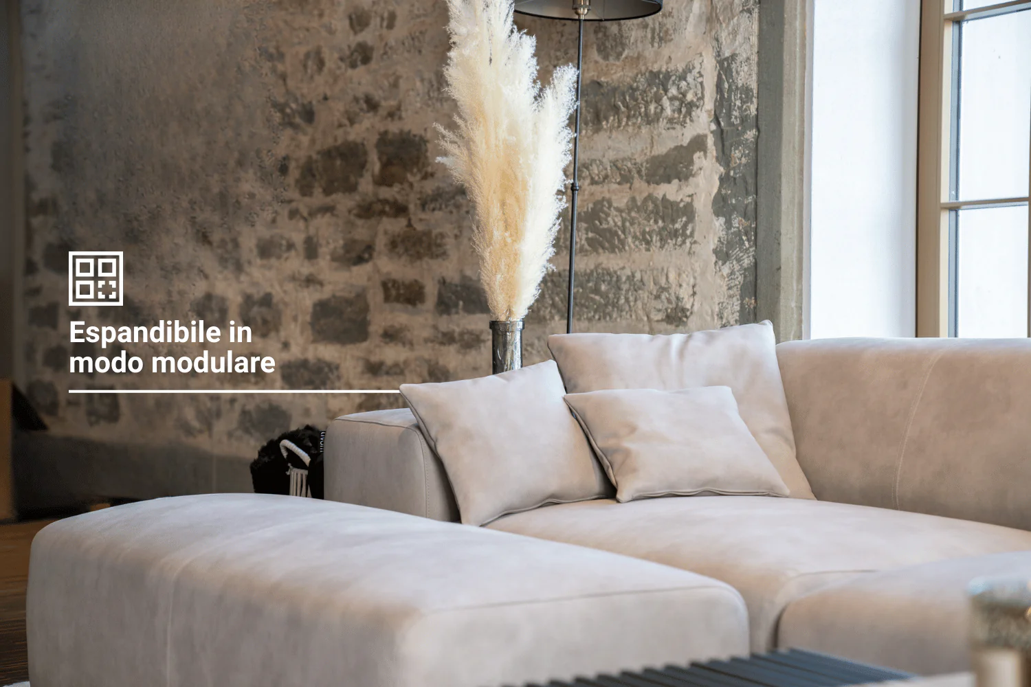 Divano modulare ad angolo Nina 4 posti con funzione letto - Image 5