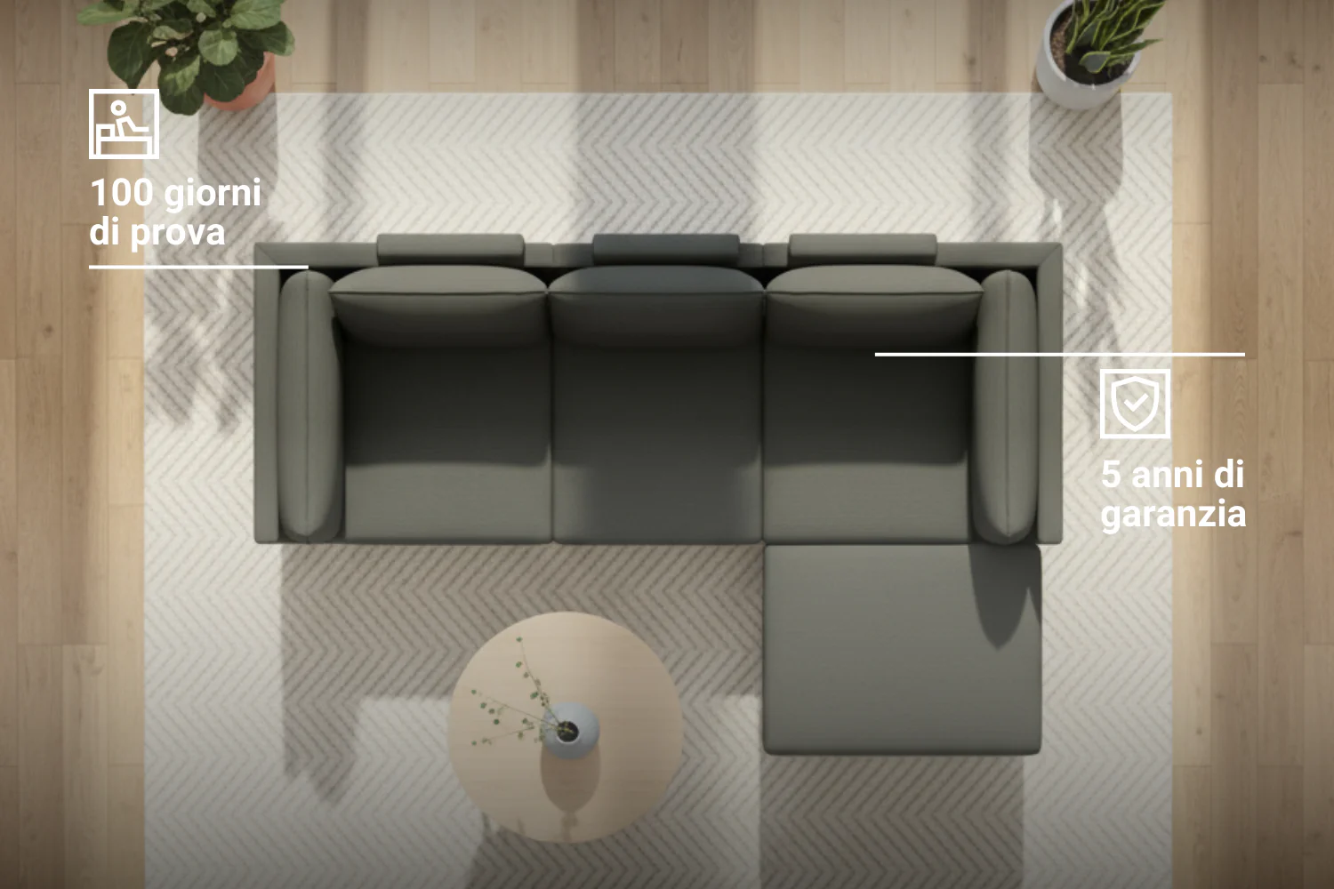 Divano modulare Donna 4 posti con funzione letto - Image 6