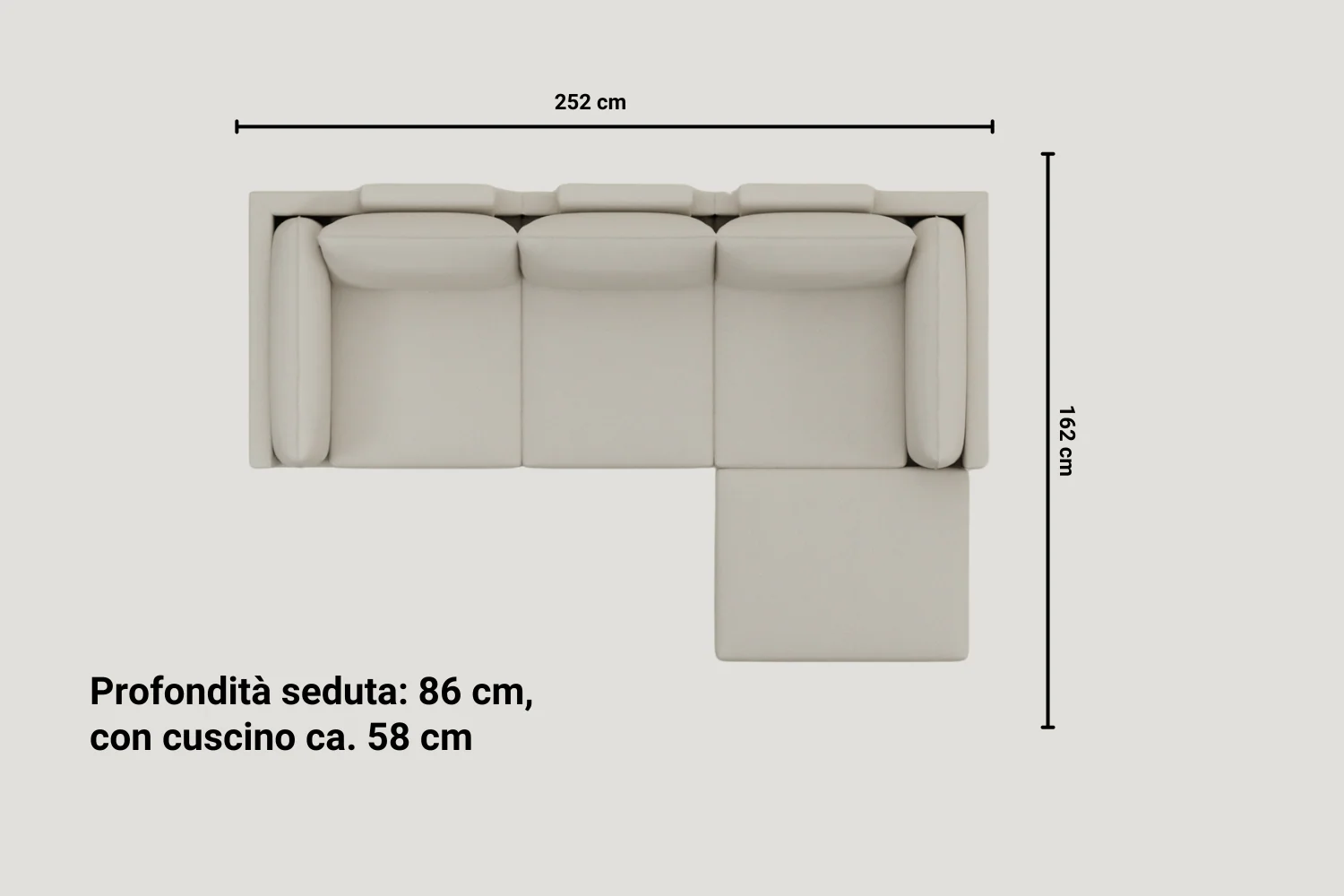 Divano modulare Donna 4 posti con funzione letto - Image 8