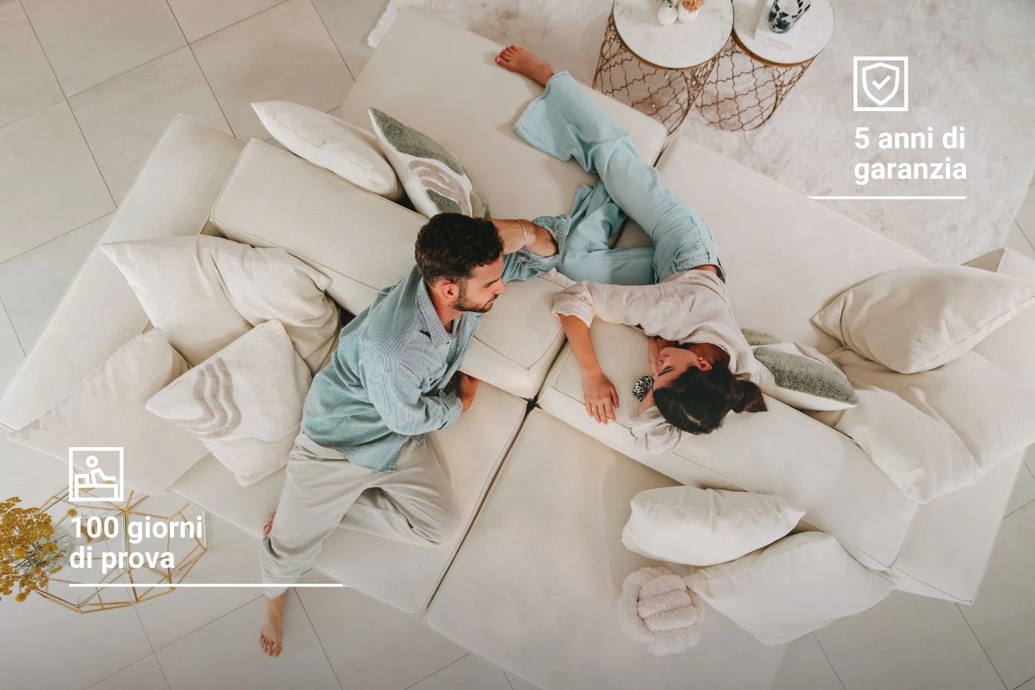 Divano modulare e lavabile Harvey 4 posti con funzione letto - Image 5