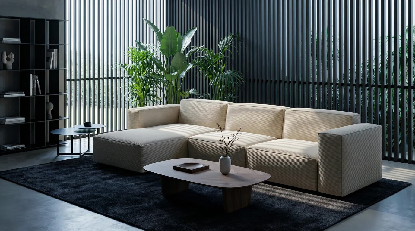 Divano modulare Harvey 4 posti a L con funzione letto - Image 10