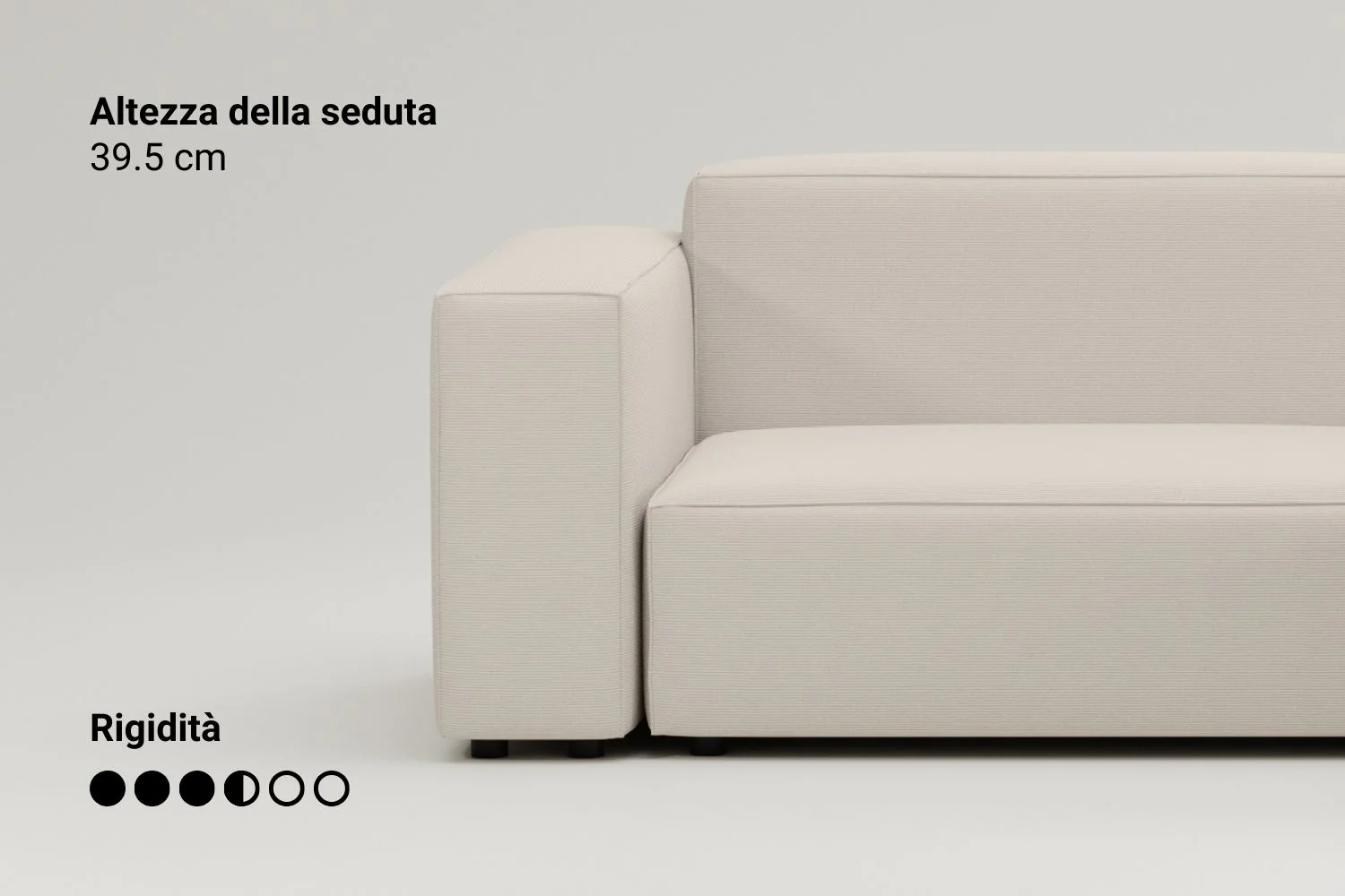 Divano modulare Harvey 4 posti a L con funzione letto - Image 6