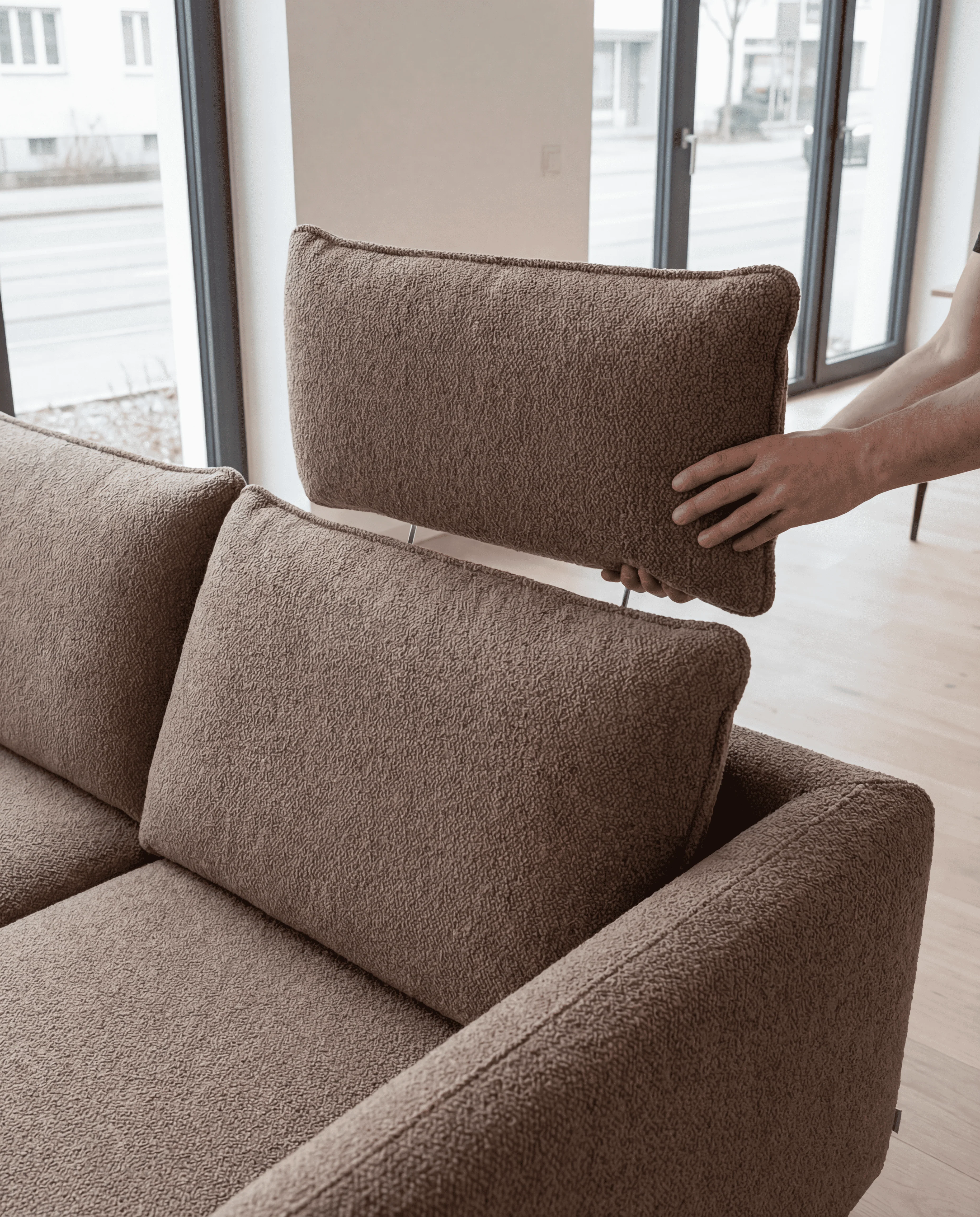 Rivestimento in tessuto - Poggiatesta con cucitura - Image 5